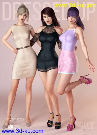 3D打印模型DressUp Collection Outfits and Poses for Genesis 8 Female的图片