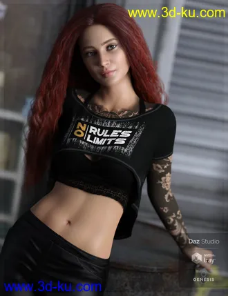 3D打印模型Drew for Genesis 8 Female(s)的图片