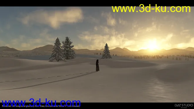 Easy Environments - Winter II Night & Dawn模型的图片2