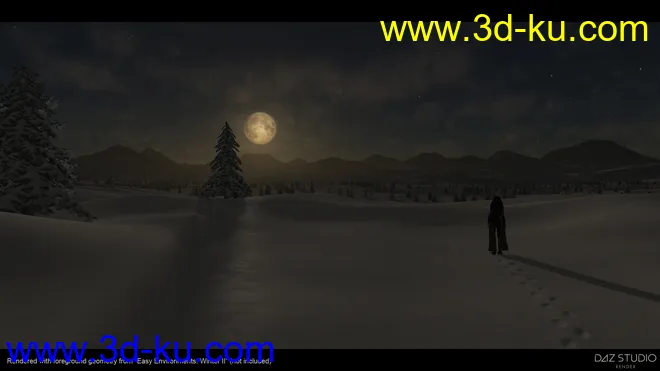 Easy Environments - Winter II Night & Dawn模型的图片3