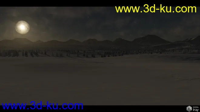 Easy Environments - Winter II Night & Dawn模型的图片7