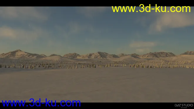 Easy Environments - Winter II Night & Dawn模型的图片8