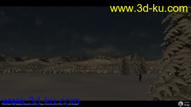 Easy Environments - Winter II Night & Dawn模型的图片10