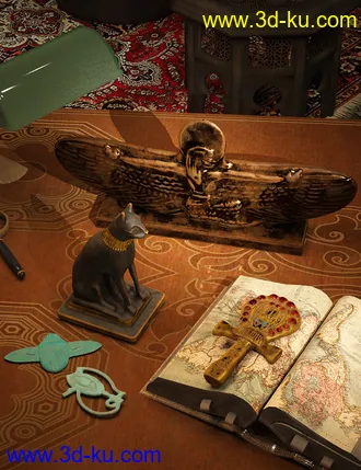 3D打印模型Egyptian Artifacts的图片
