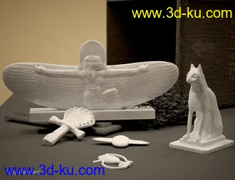 3D打印模型Egyptian Artifacts的图片