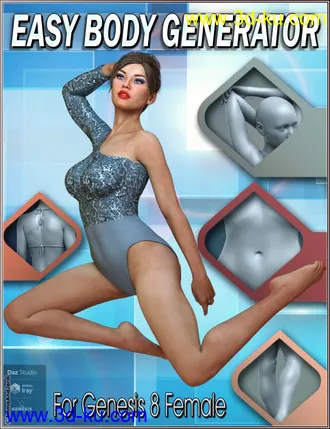 3D打印模型EJ Easy Body Generator For Genesis 8 Female(s)的图片