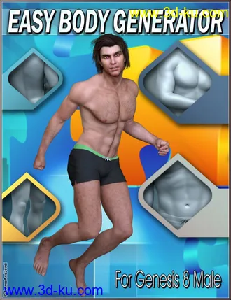 3D打印模型EJ Easy Body Generator For Genesis 8 Male(s)的图片