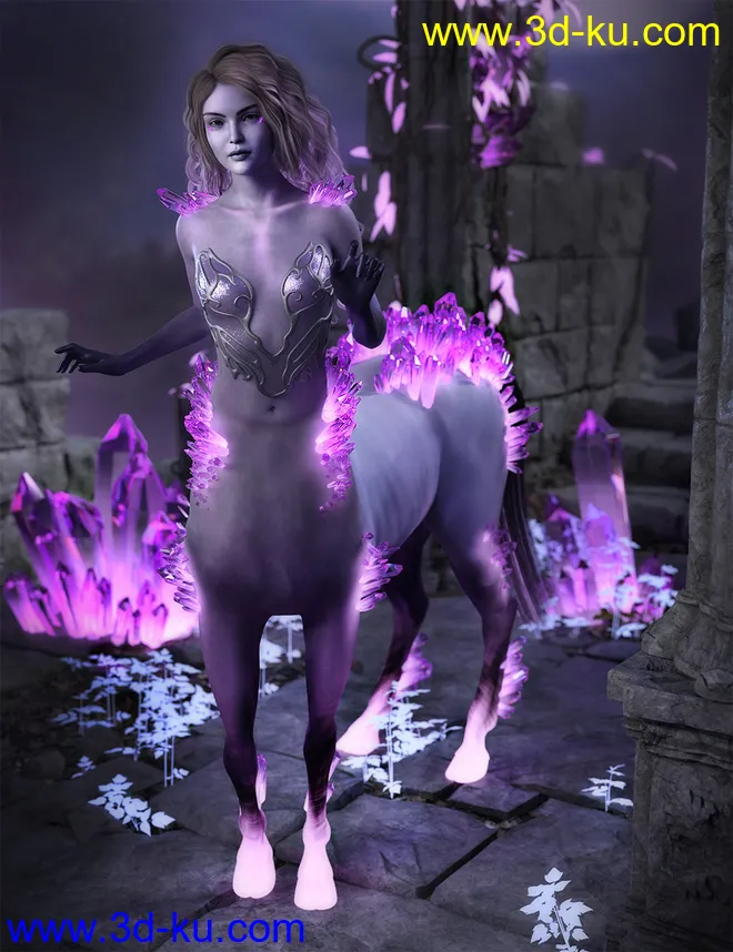 Eleia for Genesis 8 Female Centaur模型的图片7