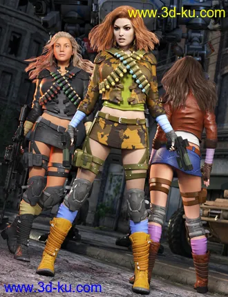 3D打印模型Elektra Outfit for Genesis 3 Female(s)的图片