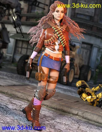3D打印模型Elektra Outfit for Genesis 3 Female(s)的图片