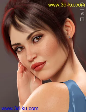 3D打印模型Ella HD for Genesis 8的图片