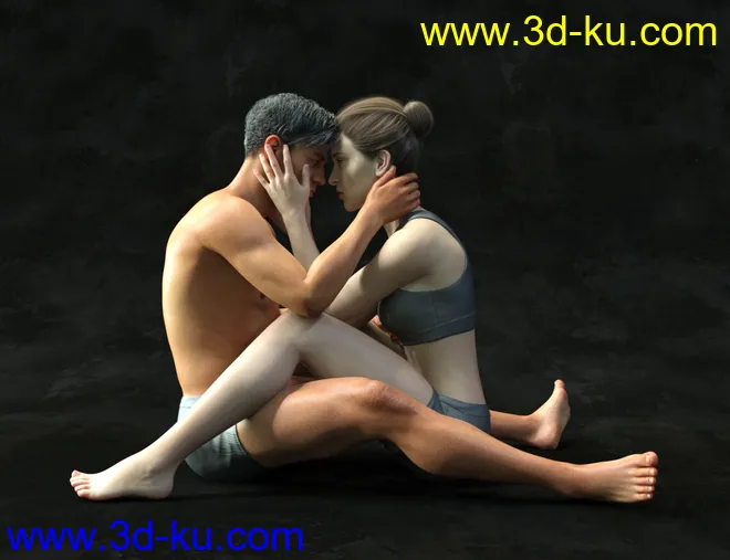 Embrace - Pose Pairs for Genesis 8模型的图片7