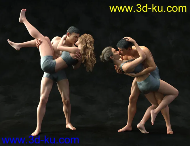 Embrace - Pose Pairs for Genesis 8模型的图片14