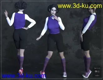 3D打印模型Emy For Teen Raven 8 and Girl 8的图片