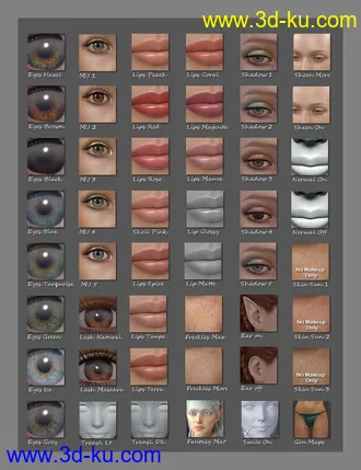 3D打印模型Eryn for Genesis 8 Female的图片