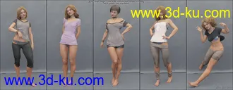 3D打印模型Everyday 2 for Genesis 8 Female(s)的图片