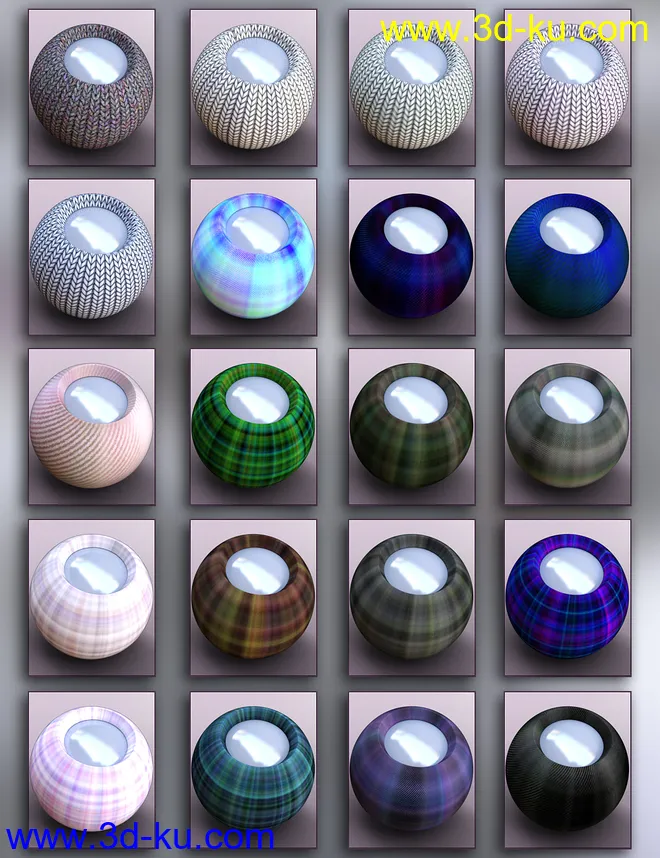 Everyday Fabric Shaders Iray模型的图片3