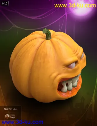 3D打印模型Evil Pumpkin HD for Genesis 8 Male的图片
