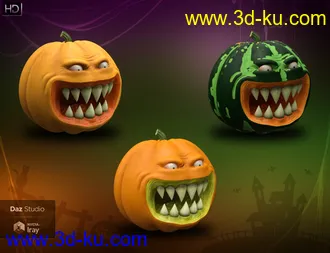 3D打印模型Evil Pumpkin HD for Genesis 8 Male的图片