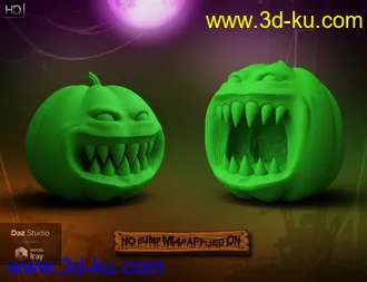 3D打印模型Evil Pumpkin HD for Genesis 8 Male的图片
