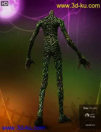 3D打印模型Evil Pumpkin HD for Genesis 8 Male的图片