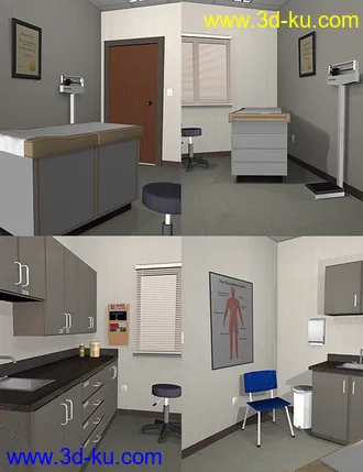 3D打印模型Exam Room的图片