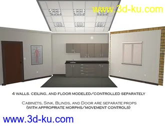 3D打印模型Exam Room的图片