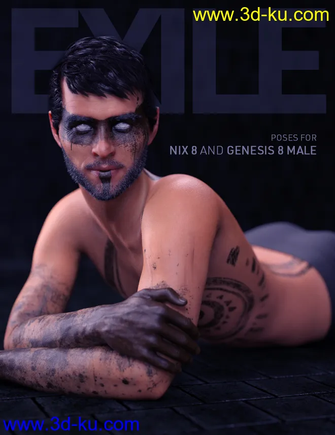 Exile Poses for Nix 8 and Genesis 8 Male模型的图片1