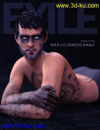 3D打印模型Exile Poses for Nix 8 and Genesis 8 Male的图片