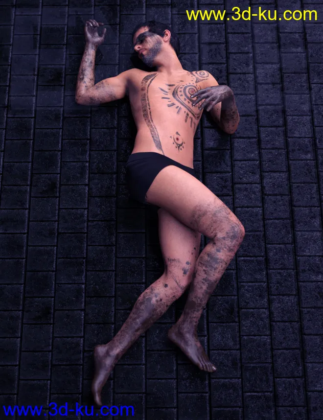 Exile Poses for Nix 8 and Genesis 8 Male模型的图片5