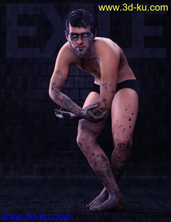 Exile Poses for Nix 8 and Genesis 8 Male模型的图片6