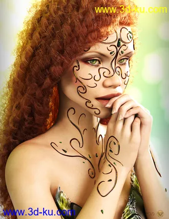 3D打印模型Exotic Jewels for Genesis 8 Female(s)的图片