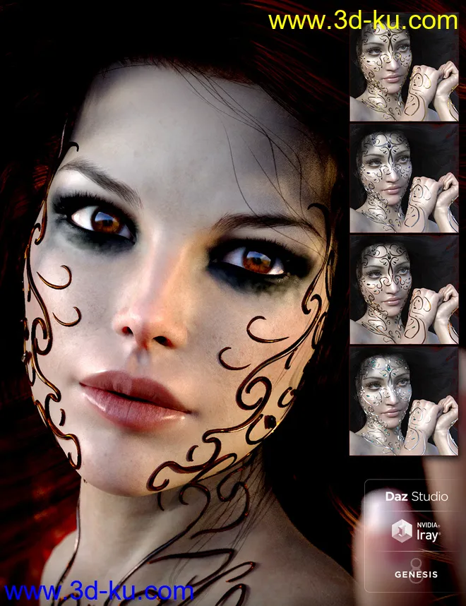 Exotic Jewels for Genesis 8 Female(s)模型的图片4