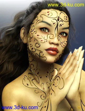 3D打印模型Exotic Jewels for Genesis 8 Female(s)的图片