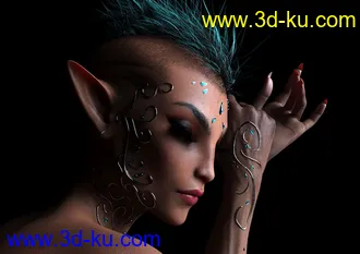 3D打印模型Exotic Jewels for Genesis 8 Female(s)的图片