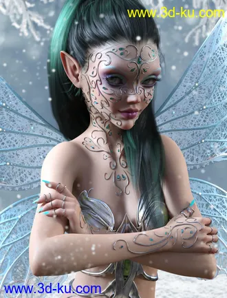3D打印模型Exotic Jewels for Genesis 8 Female(s)的图片