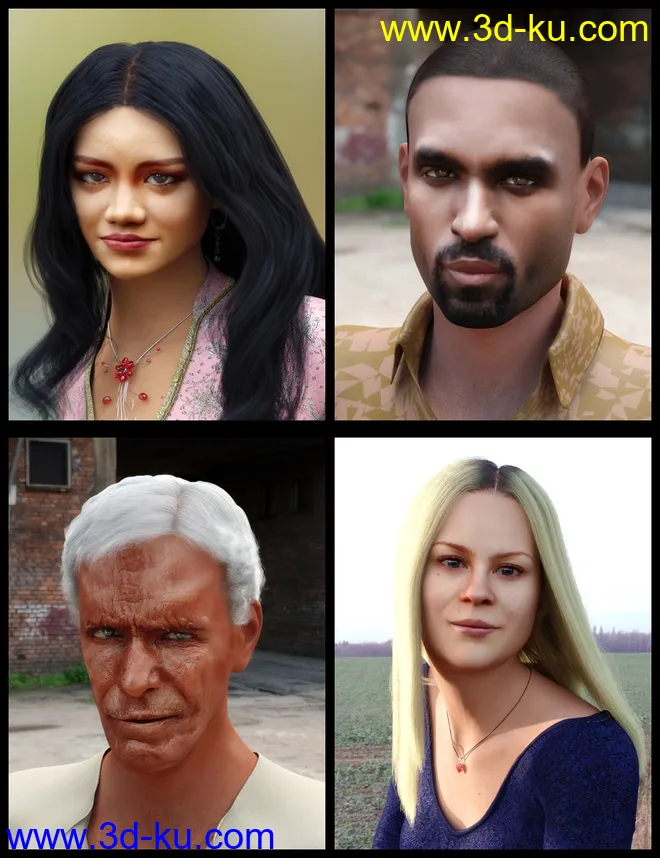 Face Transfer Shapes for Genesis 8模型的图片1