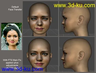3D打印模型Face Transfer Shapes for Genesis 8的图片