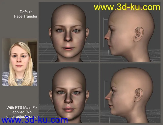 Face Transfer Shapes for Genesis 8模型的图片6