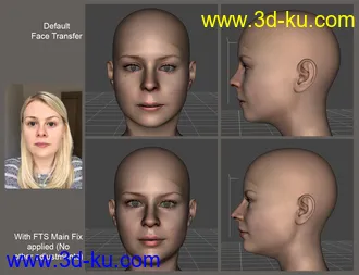 3D打印模型Face Transfer Shapes for Genesis 8的图片
