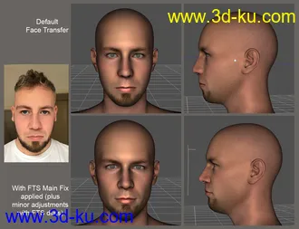 3D打印模型Face Transfer Shapes for Genesis 8的图片