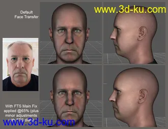 3D打印模型Face Transfer Shapes for Genesis 8的图片