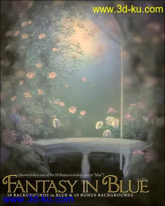 3D打印模型Fantasy in Blue的图片