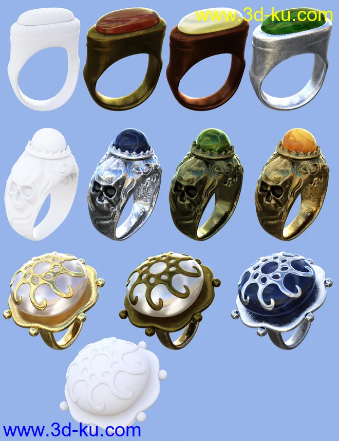Fantasy Rings for Genesis 3模型的图片5