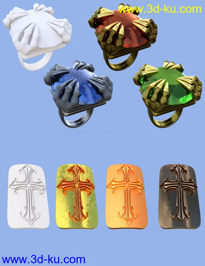 Fantasy Rings for Genesis 3模型的图片6