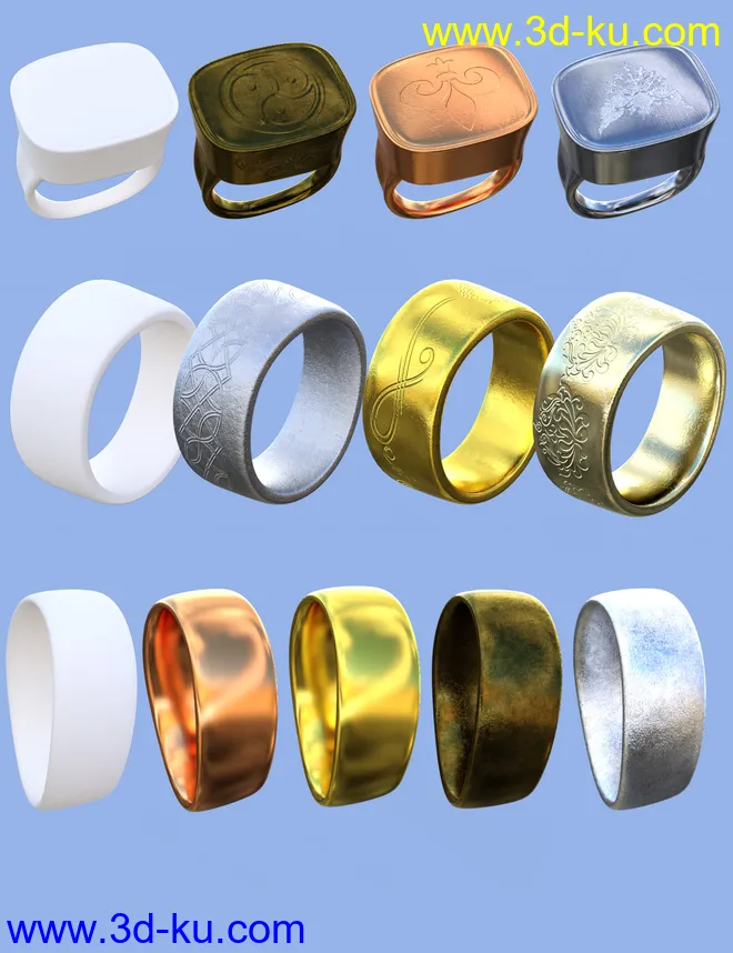 Fantasy Rings for Genesis 3模型的图片7