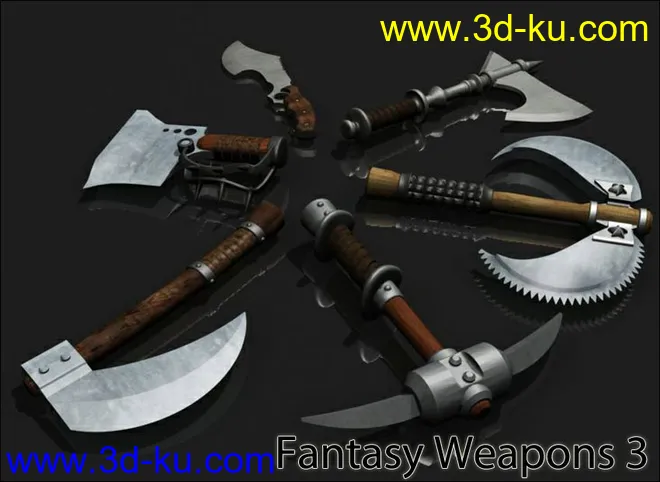 Fantasy Weapons Pack 3模型的图片1