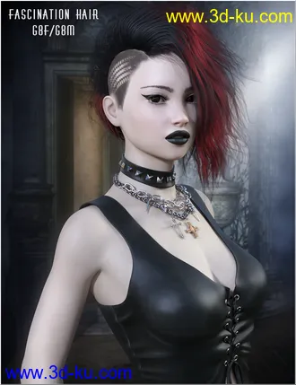 3D打印模型Fascination Hair G8F-G8M的图片