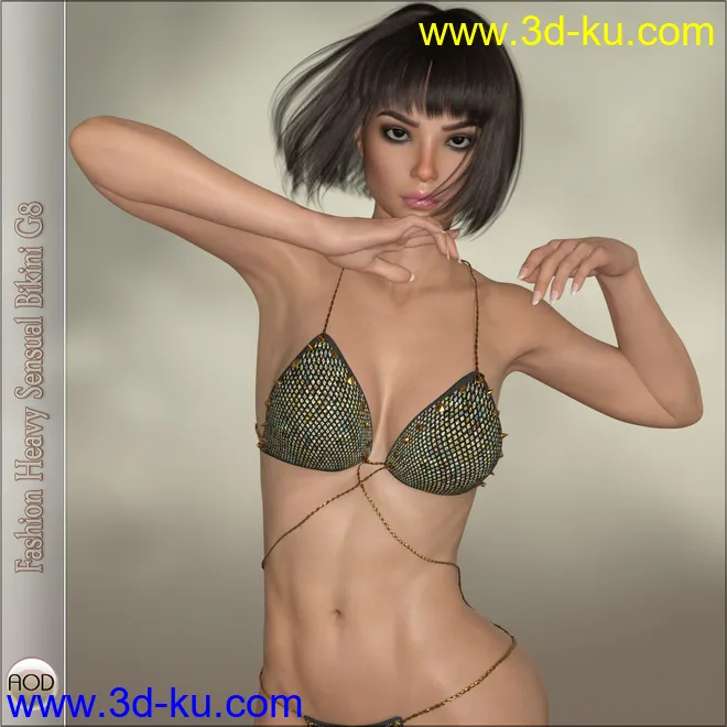 Fashion Heavy Sensual Bikini G8模型的图片1