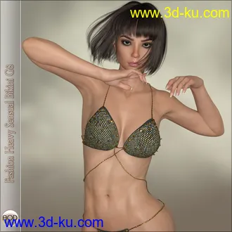 3D打印模型Fashion Heavy Sensual Bikini G8的图片